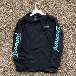 Diamond life edition long sleeve black shirt